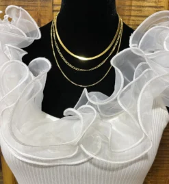 Venice Triple Layer Gold Necklace- Nikki Smith