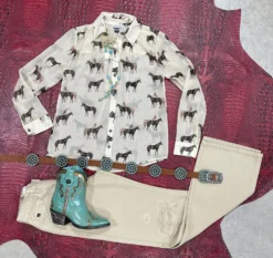 Celeste Sheer Shirt - Tasha Polizzi