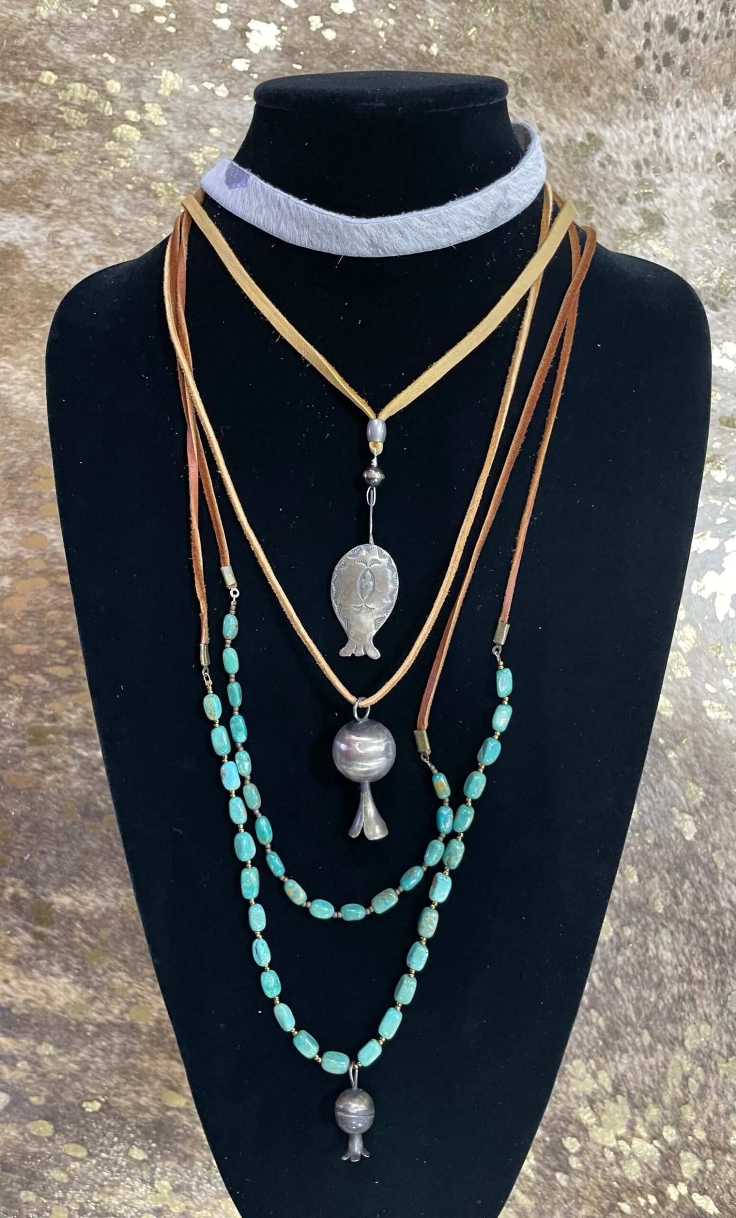 Chelsea Collette Concho Wrap Necklaces