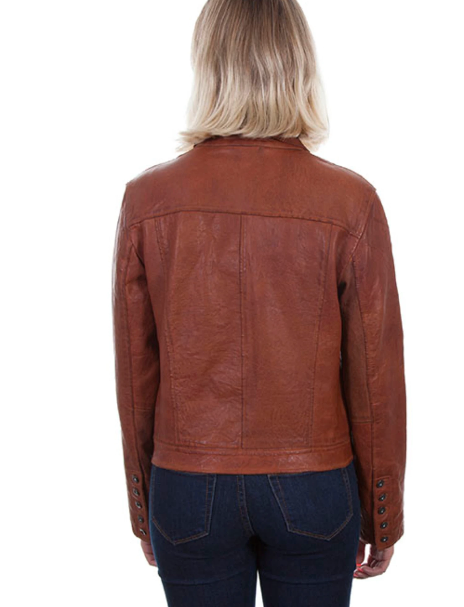 Scully Leather Brown Bomber Jacket - Image 2