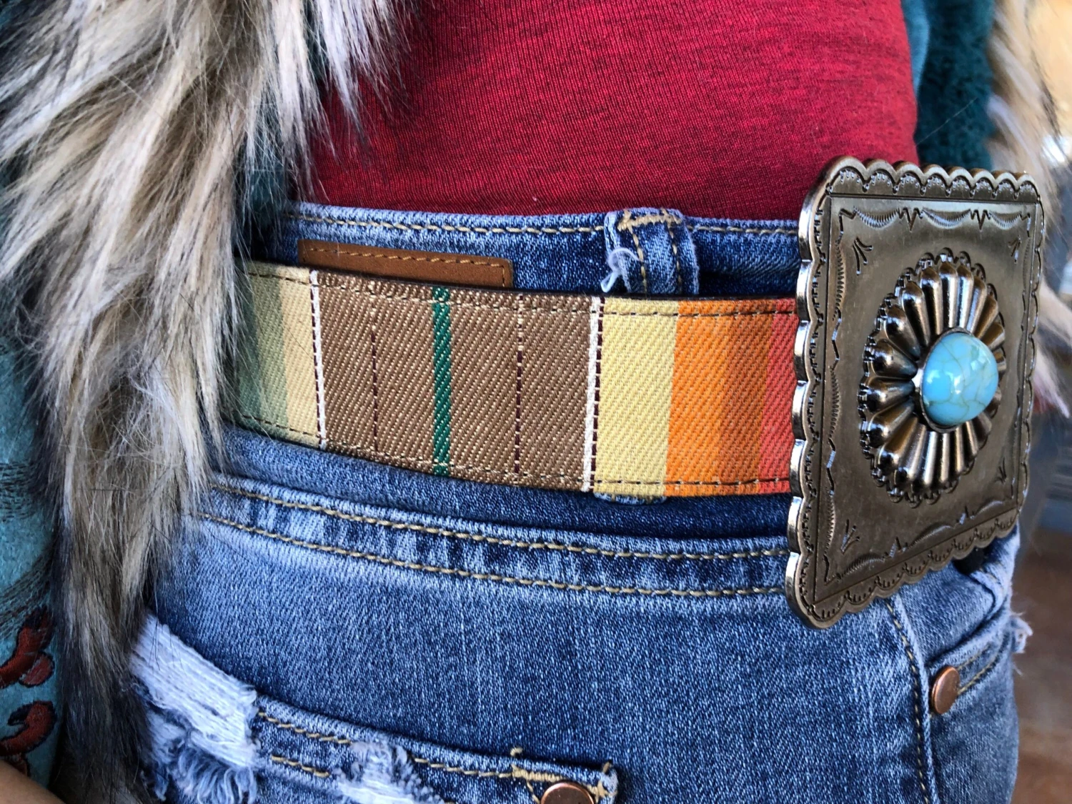 Mesa Flats Serape Concho Belt - Image 2