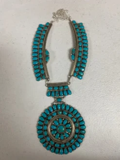 Turquoise Cluster Squash Necklace