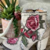 Old Gringo Carla Floral Bootie - Crackled White